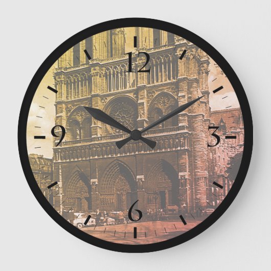  Frankrijk Paris Notre Dame Cathedral Large Cl Grote Klok (Voorkant)