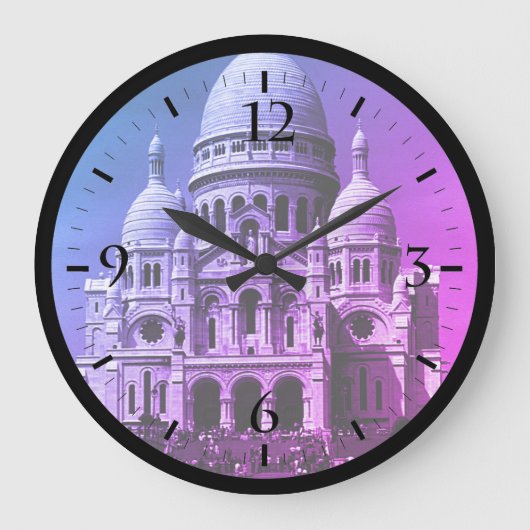 Frankrijk Paris Sacre Coeur Basilica Large CL Grote Klok (Voorkant)