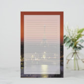 Frankrijk, Paris Sunset uitzicht of Eiffel Tower e Briefpapier (Staand voorkant)