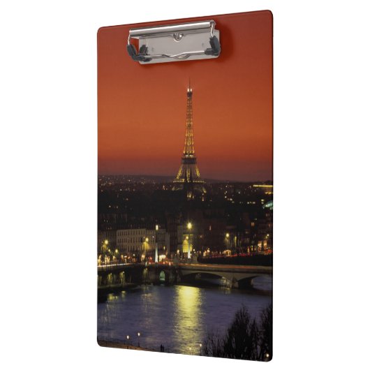 Frankrijk, Paris Sunset uitzicht of Eiffel Tower e Klembord (Links)