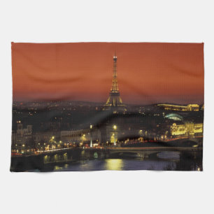 Frankrijk, Paris Sunset uitzicht of Eiffel Tower e Theedoek