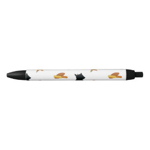 Frankrijk patroon op wit zwarte inkt pen