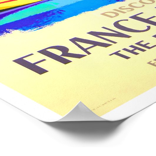 Frankrijk per trein vintage poster (Hoek)