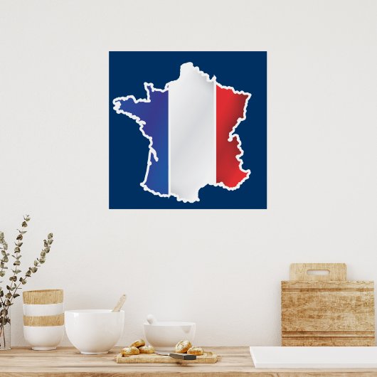 Frankrijk Poster (Keuken)
