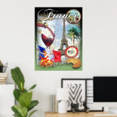 frankrijk poster (Thuiskantoor)