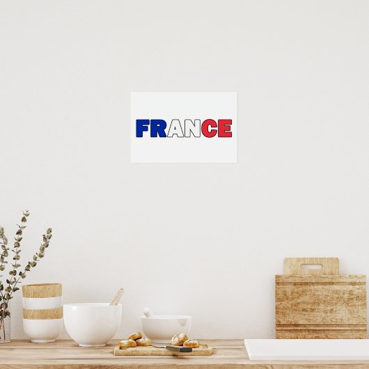 Frankrijk Poster (Keuken)