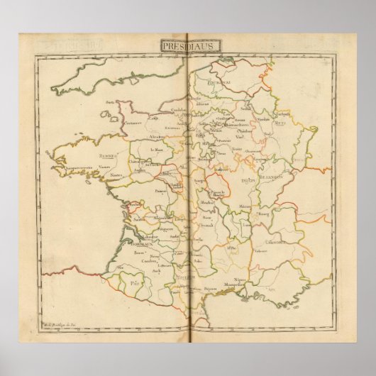 Frankrijk President Poster (Voorkant)