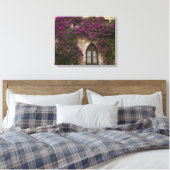 Frankrijk, Provence, Eze. Bright Pink Canvas Afdruk (Insitu (Slaapkamer))