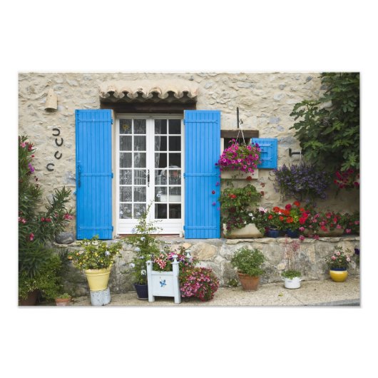 Frankrijk, Provence, Saint-LÈger-du-Ventoux. Foto Afdruk (Voorkant)