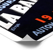 Frankrijk  Racing Poster teruggezet (Hoek)