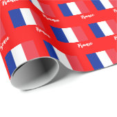 Frankrijk rappelpapier, Franse vlag patriottisch Cadeaupapier (Rol Hoek)