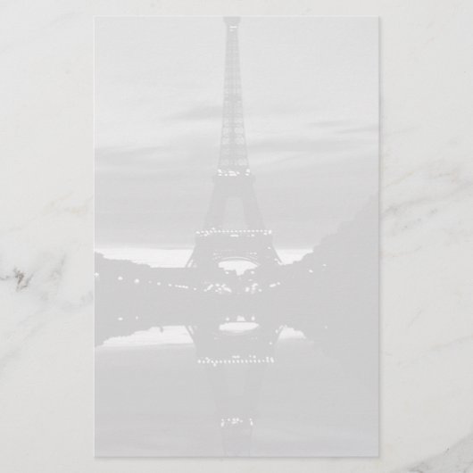 Frankrijk reflectie over de Eiffeltoren in Parijs Briefpapier (Voorkant)