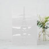 Frankrijk reflectie over de Eiffeltoren in Parijs Briefpapier (Staand voorkant)
