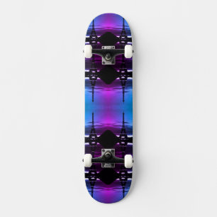  Frankrijk reflectie over de Eiffeltoren in Parijs Persoonlijk Skateboard