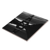  Frankrijk reflectie over de Eiffeltoren in Parijs Tegeltje (Zijkant)