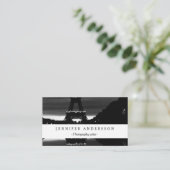 Frankrijk reflectie over de Eiffeltoren in Parijs Visitekaartje (Staand voorkant)