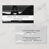 Frankrijk reflectie over de Eiffeltoren in Parijs Visitekaartje (Voorkant / Achterkant)