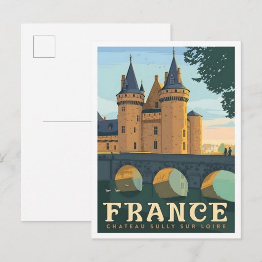 Frankrijk Reis Oude Stijl  Briefkaart (Voorkant / Achterkant)