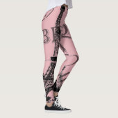 frankrijk reischic roze parijs eiffeltoren leggings (Rechts)