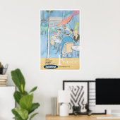 Frankrijk Reisposter Franse Kunst Sabena Print (Thuiskantoor)
