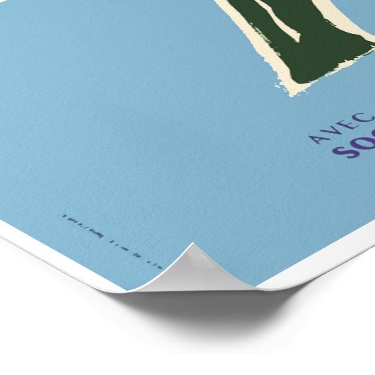 Frankrijk, reisposter poster (Hoek)