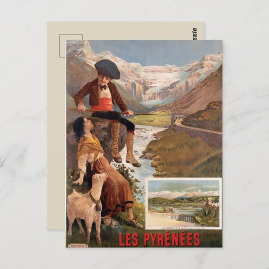  Frankrijk Reizen Briefkaart (Voorkant / Achterkant)