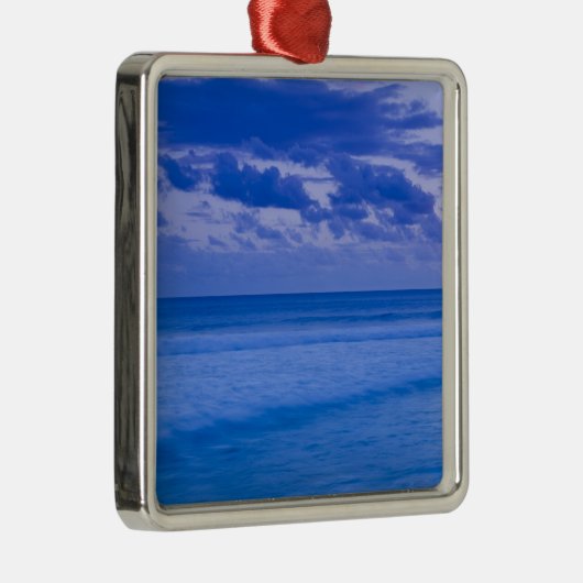 Frankrijk, Réunion Island, Saint-Pierre, waterfron Metalen Ornament (Rechts)