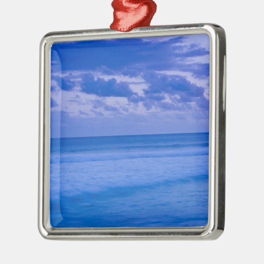 Frankrijk, Réunion Island, Saint-Pierre, waterfron Metalen Ornament (Links)