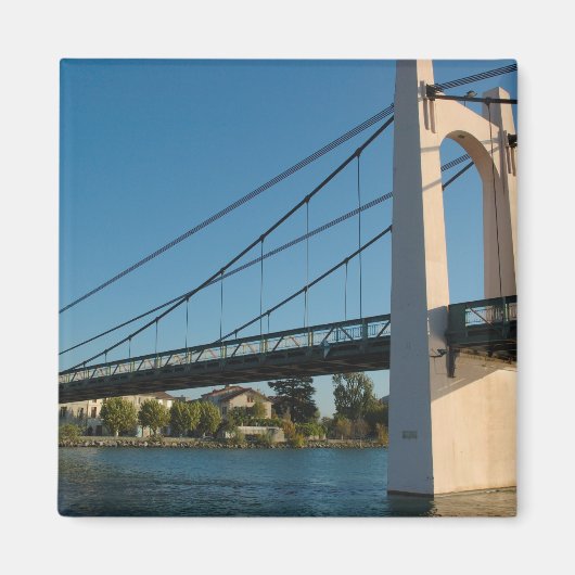 Frankrijk, Rhone-Alps, Condrieu, brug over 2 Magneet (Voorkant)