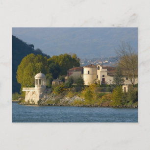 Frankrijk, Rhône rivier, stad bij Vienne 2 Briefkaart