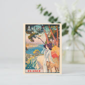 Frankrijk Riviera Antibes Cote d'Azur Briefkaart (Staand voorkant)