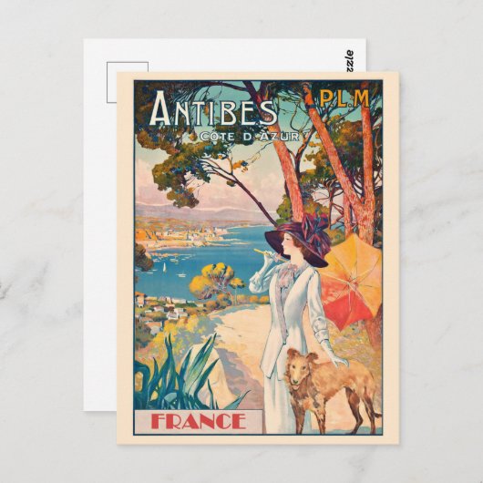  Frankrijk Riviera Antibes Cote d'Azur Briefkaart (Voorkant / Achterkant)