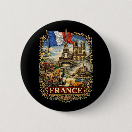 Frankrijk Ronde Button 5,7 Cm
