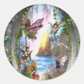 Frankrijk Ronde Sticker (Voorkant)