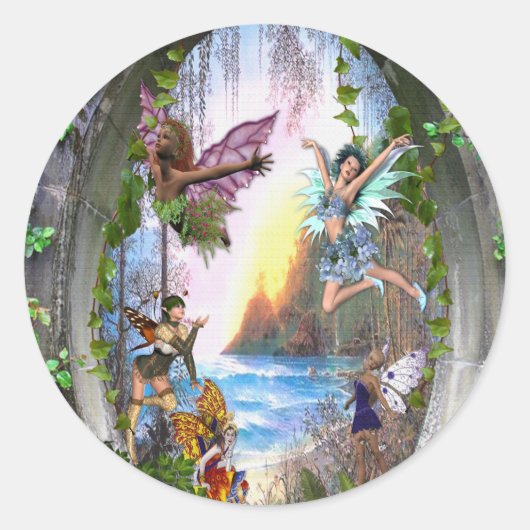 Frankrijk Ronde Sticker (Voorkant)