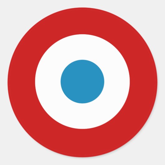 Frankrijk rondel land vlag symbool leger een leger ronde sticker (Voorkant)
