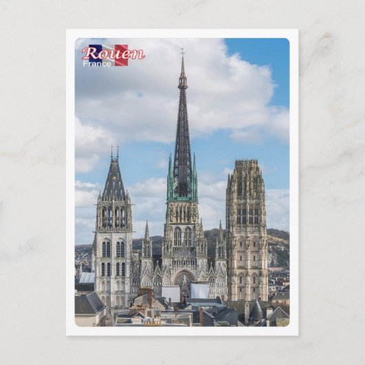 Frankrijk - Rouen - Cattedrale di Notre-Dame - Briefkaart (Voorkant)