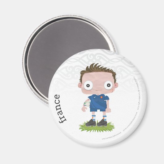 Frankrijk Rugby Koelkast Magnet (Voorkant / Achterkant)