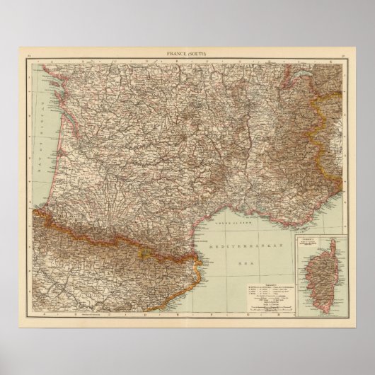 Frankrijk S, Corsica Poster (Voorkant)