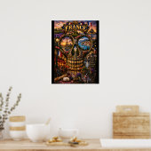 Frankrijk Schedel Kunstprint | State of Mind Poster (Keuken)