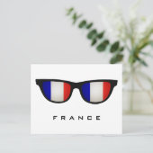 Frankrijk Shades aangepaste tekst & kleur briefkaa Briefkaart (Staand voorkant)