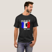 Frankrijk Ski T-shirt (Voorkant volledig)