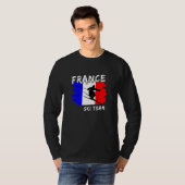Frankrijk Ski T-shirt (Voorkant volledig)
