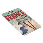Frankrijk Skien Vintage reisposter Magneet (Rechterzijde)