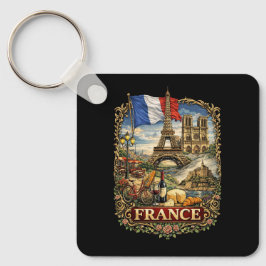 Frankrijk Sleutelhanger