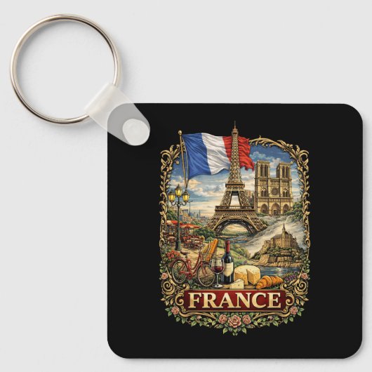 Frankrijk Sleutelhanger (Voorkant)
