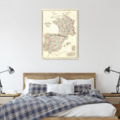 Frankrijk, Spanje en Portugal Canvas Afdruk (Insitu (Slaapkamer))