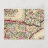 Frankrijk, Spanje, Portugal Kaart van Mitchell (Voorkant)