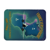 Frankrijk-Spanje vakantie-poster Magneet (Horizontaal)