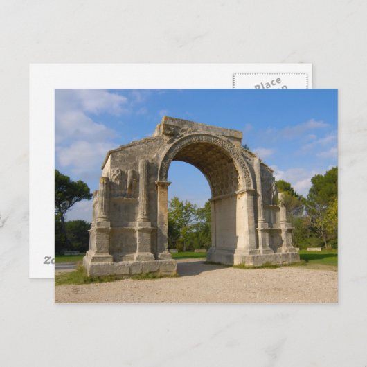 Frankrijk, St. Remy de Provence, Triumphal Arch Briefkaart (Voorkant / Achterkant)